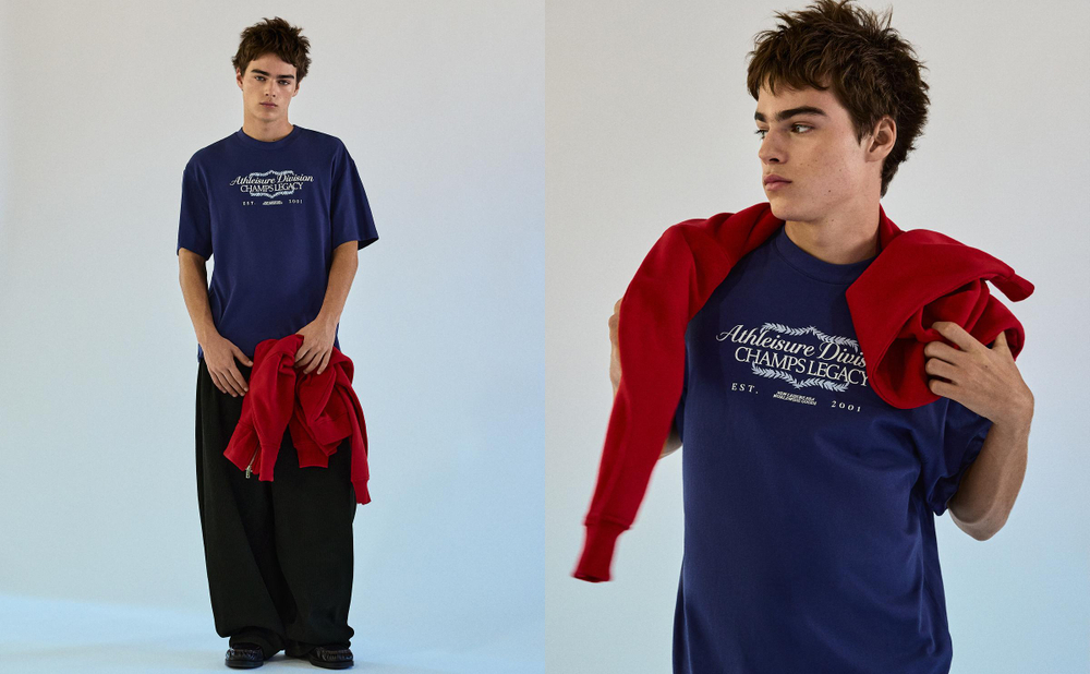 Мужская футболка relaxed fit с коротким рукавом и принтом, арт. 4304/218 - BERSHKA