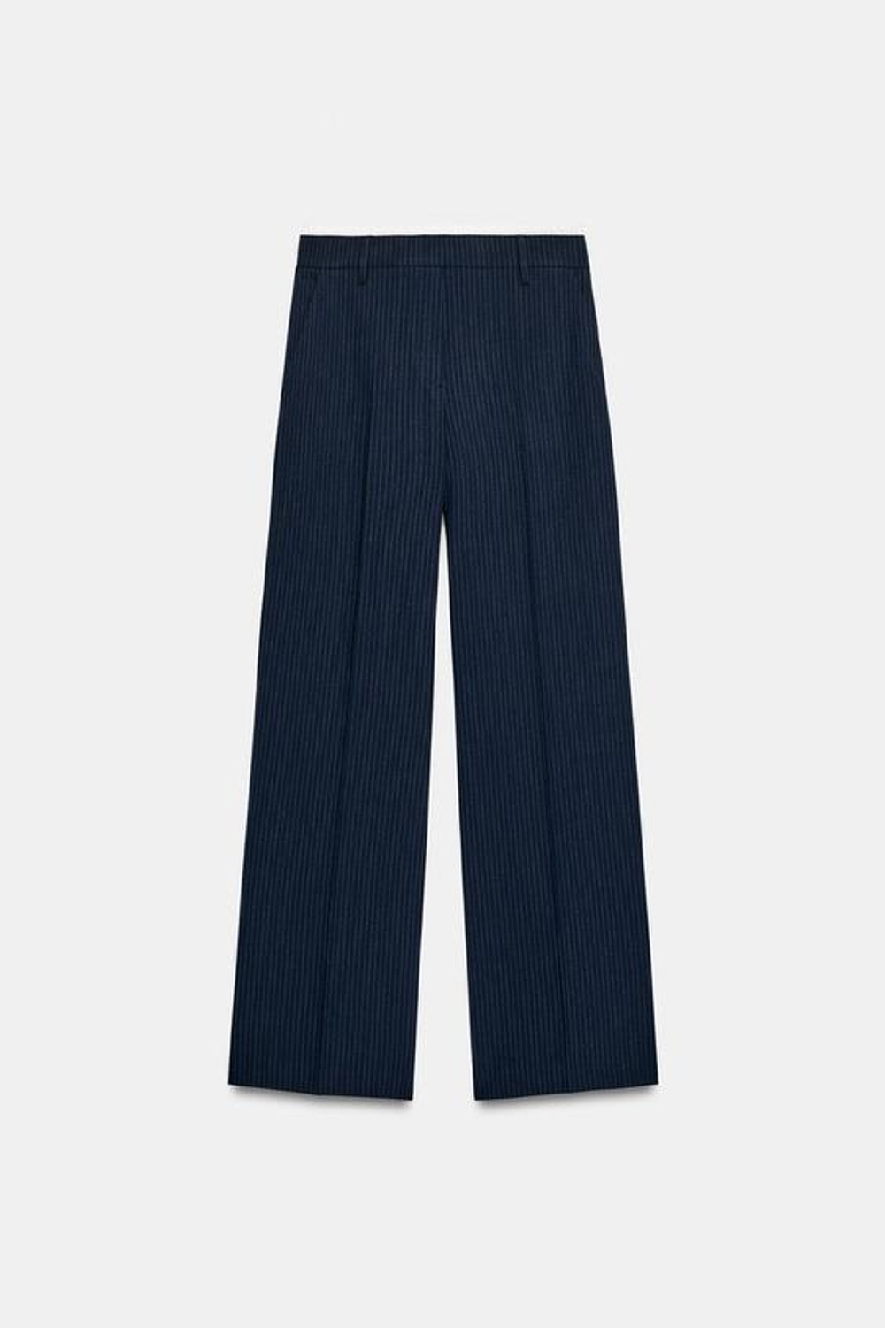 ZARA ШИРОКИЕ БРЮКИ С ДВОЙНЫМ ПОЯСОМ, ПОЛОСКИ
