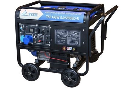Бензиновый сварочный генератор TSS GGW 5.0/200ED-R - [5 кВт / MMA: 20-190А]