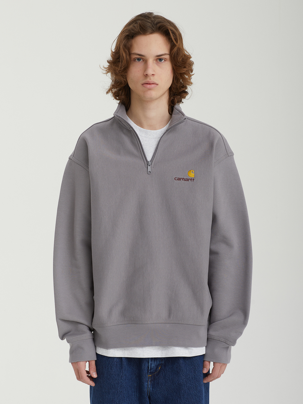 Мужская Толстовка Half Zip American Script