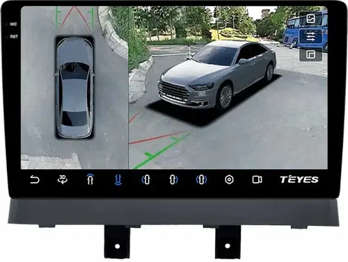 Магнитола для Changan Alsvin 3 2018+ - Teyes CC3-2K-360 монитор 10.36" 2K QLED на Android 10, Быстрая, CarPlay, 4G SIM-слот, 4 камеры в комплекте