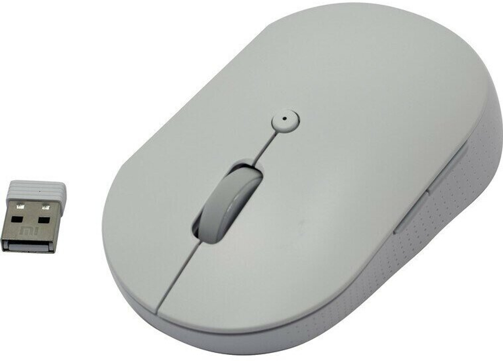 Xiaomi Беспроводная бесшумная мышь с двойным подключением Xiaomi Mi Mouse Silent Edition Dual Mode, Белый, WXSMSBMW02