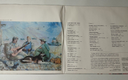Винтажная виниловая пластинка LP Афганское Эхо Военные Песни (СССР 1991)