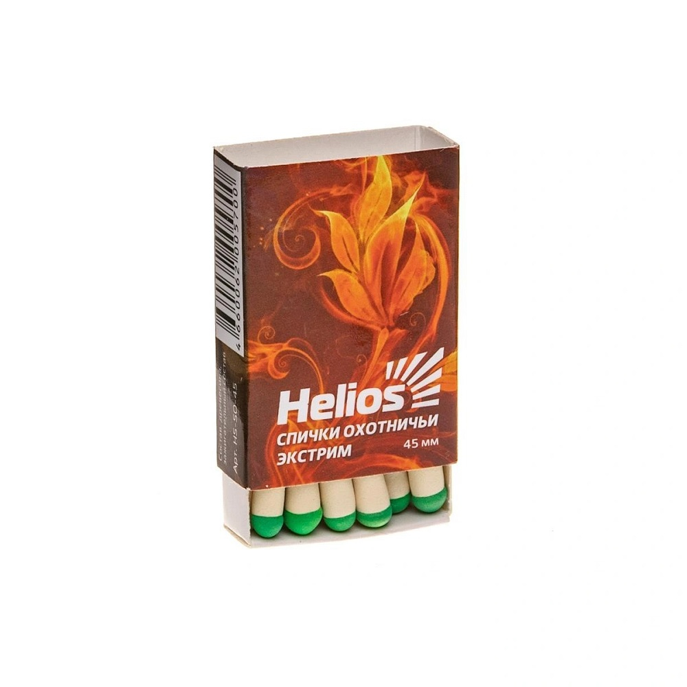 Спички охотничьи Экстрим 85 мм 20 шт Helios