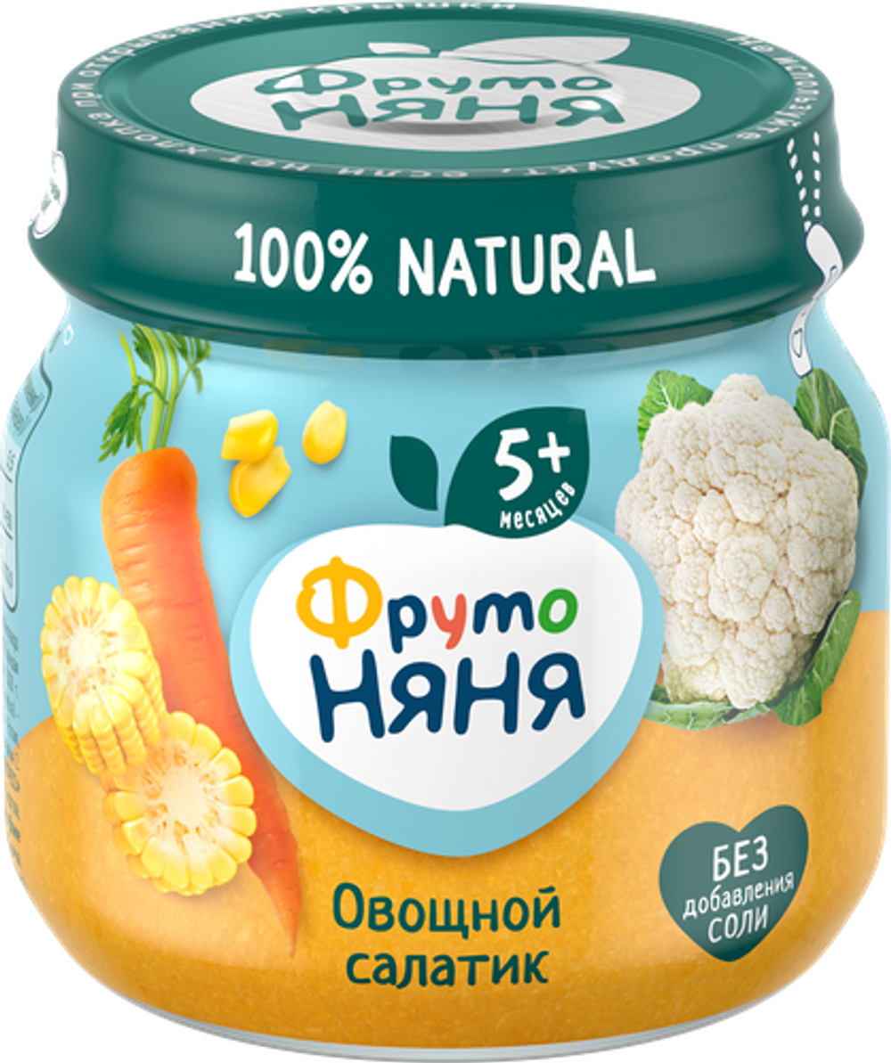 Пюре ФрутоНяня 80г цв капуст кукур морк