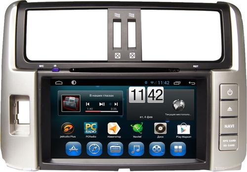 Магнитола для Toyota Land Cruiser Prado 150 2009-2013 - Kuberg KR-8005-S10 Android 10, Быстрая, SIM-слот