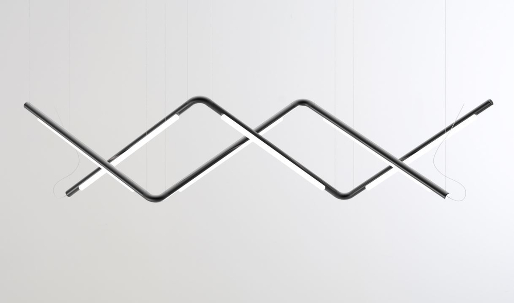 Pendant design lamp  Pipeline by ANDlight (Black)