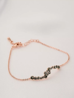 Браслет Млечный путь с серыми кристаллами Swarovski