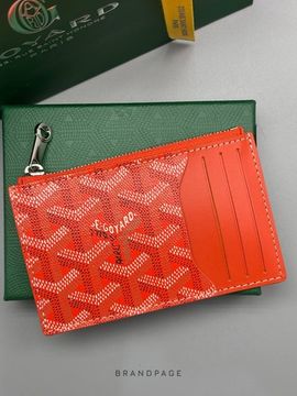 Картхолдер красно-оранжевый с белым узором от Goyard BP5-972261
