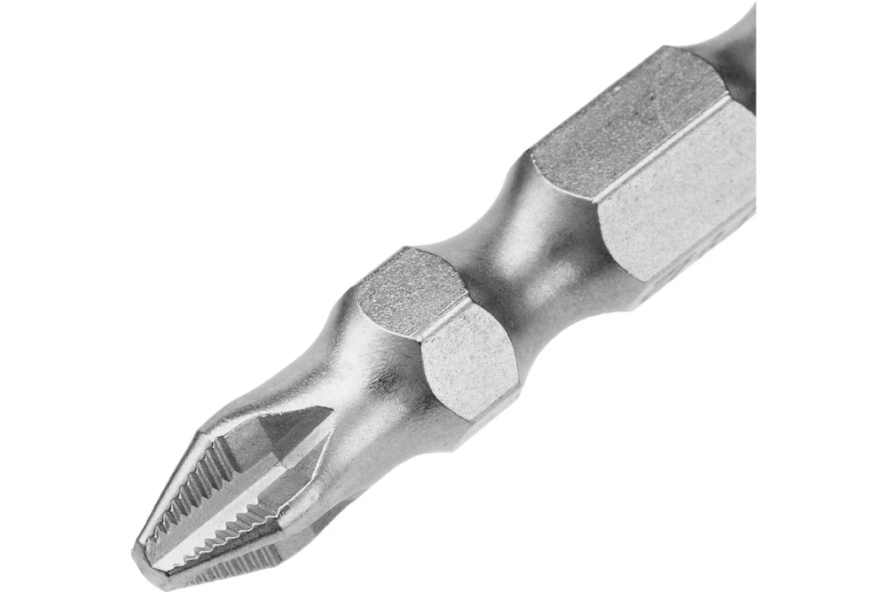 Бита GROSS двухсторонняя, PH2-PH2, 45мм, сталь S2, 10 шт 112009