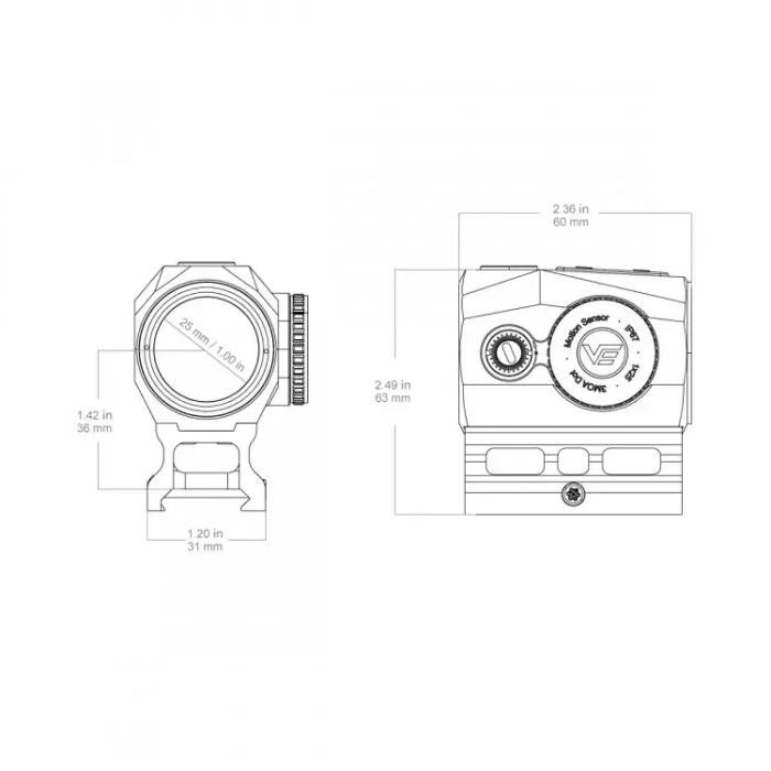 Коллиматорный прицел SCRAPPER 1x25 MICRO (SCRD-74)