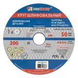 Круг шлифовальный, 200 х 20 х 32 мм, 25А, F90, (K, L) "Луга" — фото 1