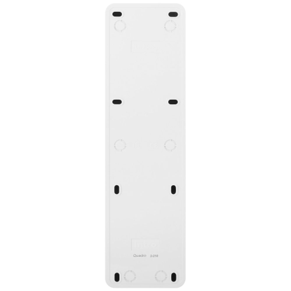 Розетка Intro Quadro 2-210-01 с заземлением пятиместная 5х2P+E 16А-250В IP20 ОУ белый | Intro Quadro