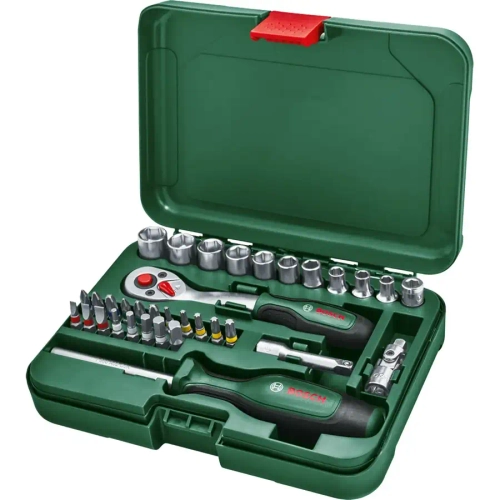 Набор торцевых головок 1/4", 34 предмета BOSCH 1600A02BY1