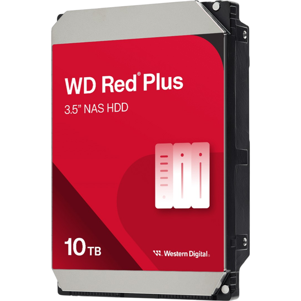 Жесткий диск WD Red Plus 10TB 3.5" 7200RPM 512MB SATA NAS WD100EFGX