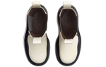 Bottega Veneta Tire Chelsea Leather Crew Chelsea Boots 5.5cm Women"s White