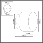 Настенный светодиодный светильник Odeon Light CANDELA 7190/6WLA