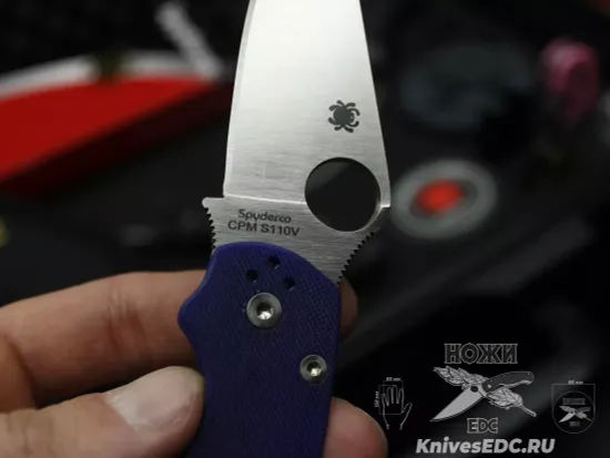 Нож складной Spyderco Paramilitary 2 C81GPDBL2 c клинком из стали CPM-S110V, рукоять G10