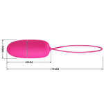 Розовое виброяйцо 6,9см с пультом ДУ Pretty Love Selkie BI-014865W-1