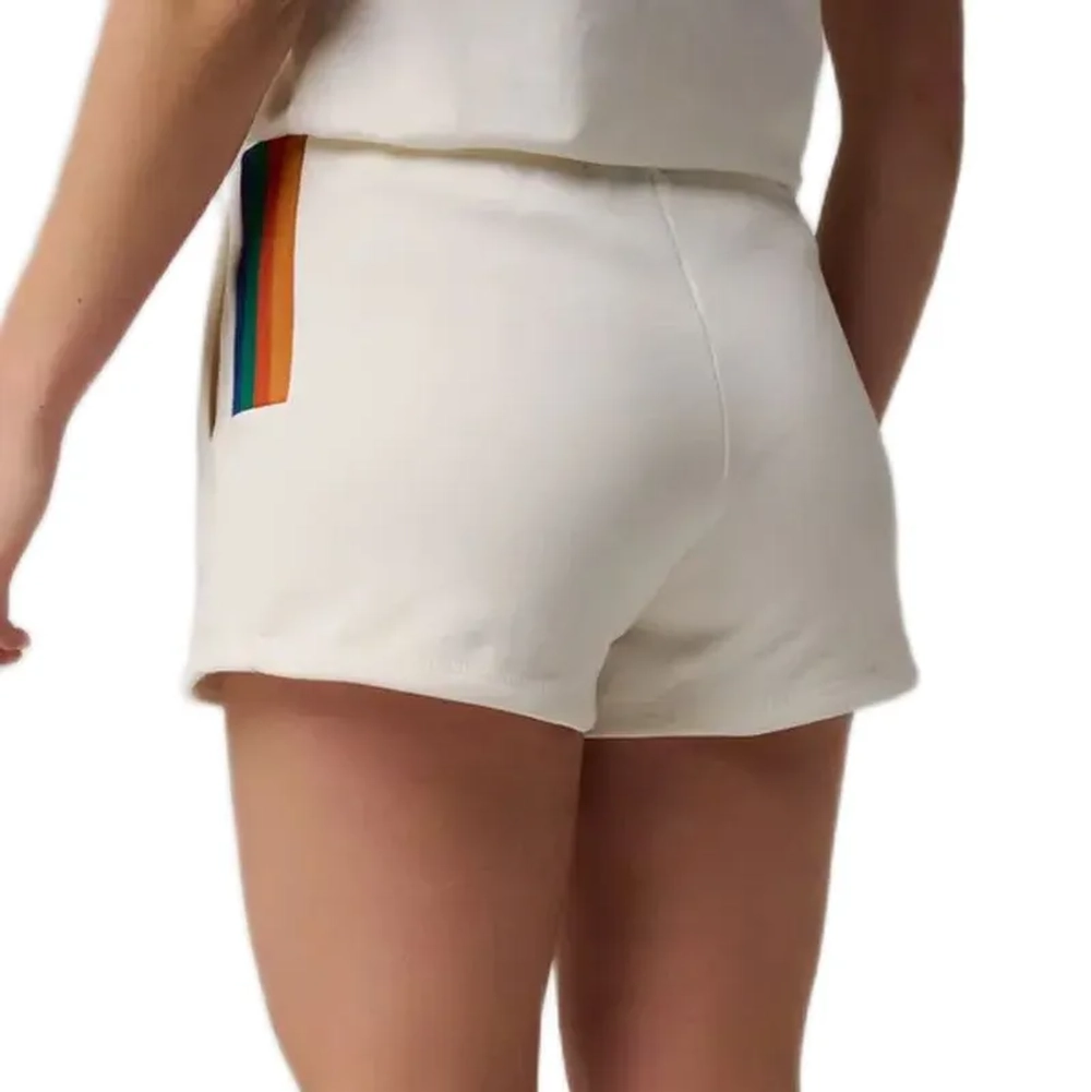 Женские теннисные шорты Roland Garros Color Lines - ecru