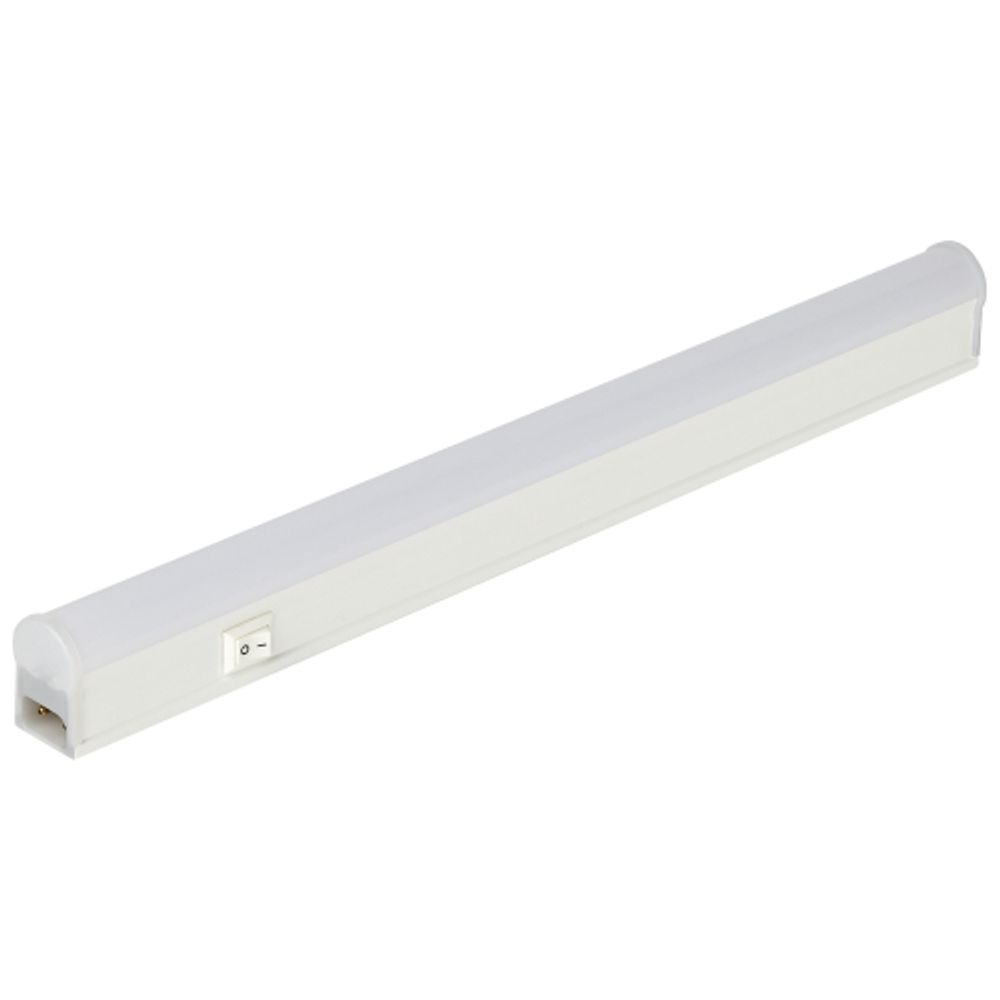 Линейный светодиодный светильник ЭРА LLED-01-04W-4000-W 4Вт 4000K L314мм с выключателем | Бытовые светодиодные линейные светильники