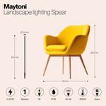 Грунтовый светодиодный светильник Maytoni Spear O441FL-L1GF3K1