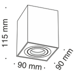 Потолочный светильник Technical C017CL-01S