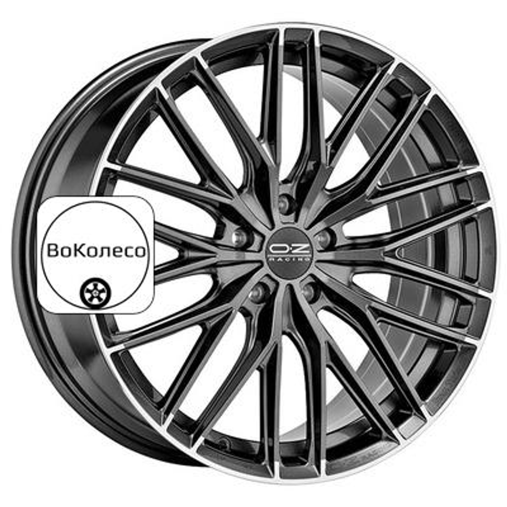 8,5x19/5x114,3 ET35 D75 Gran Turismo HLT Star Graphite Diamond Lip OZ