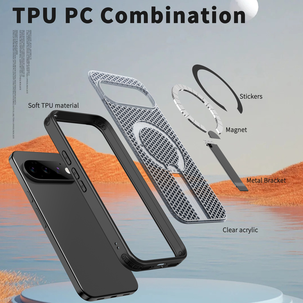 Прозрачный чехол Mesh Pro Magnetic Case для Google Pixel 11 Pro XL
