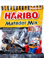 мармелад Haribo Matador Mix Dark лакрица, злаки и винная камедь 270 г (Из Финляндии)