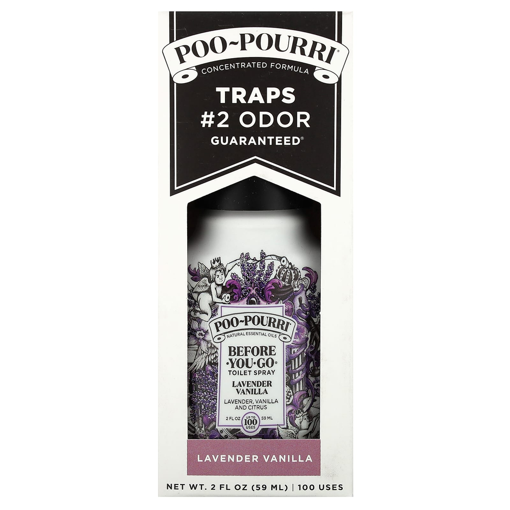 Poo-Pourri, спрей для туалета Before-You-Go®, лаванда и ваниль, 59 мл