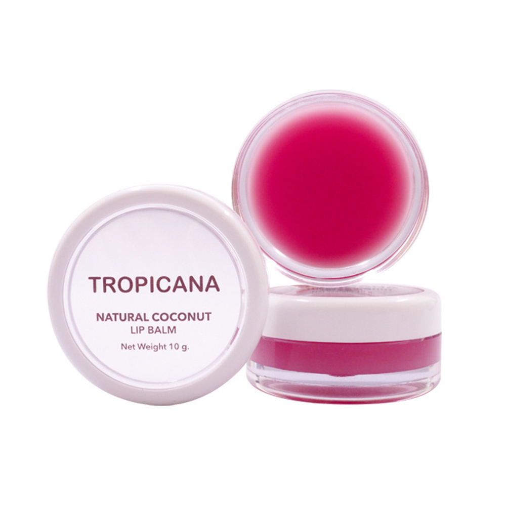 Бальзам для губ Tropicana Natural Coconut Lip Balm Pomegranate Joyful Радостный гранат 10 г