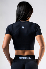 Кроп топ Seamless Short-Sleeve Top POWER 891 Черный