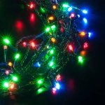 Гирлянда занавес на ель мульти 0,45*1,5м IP20 200-003 мульти, LED