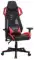 Кресло игровое Cactus Cs-Chr-090 черный/красный экокожа/сетка крестов. нейлон