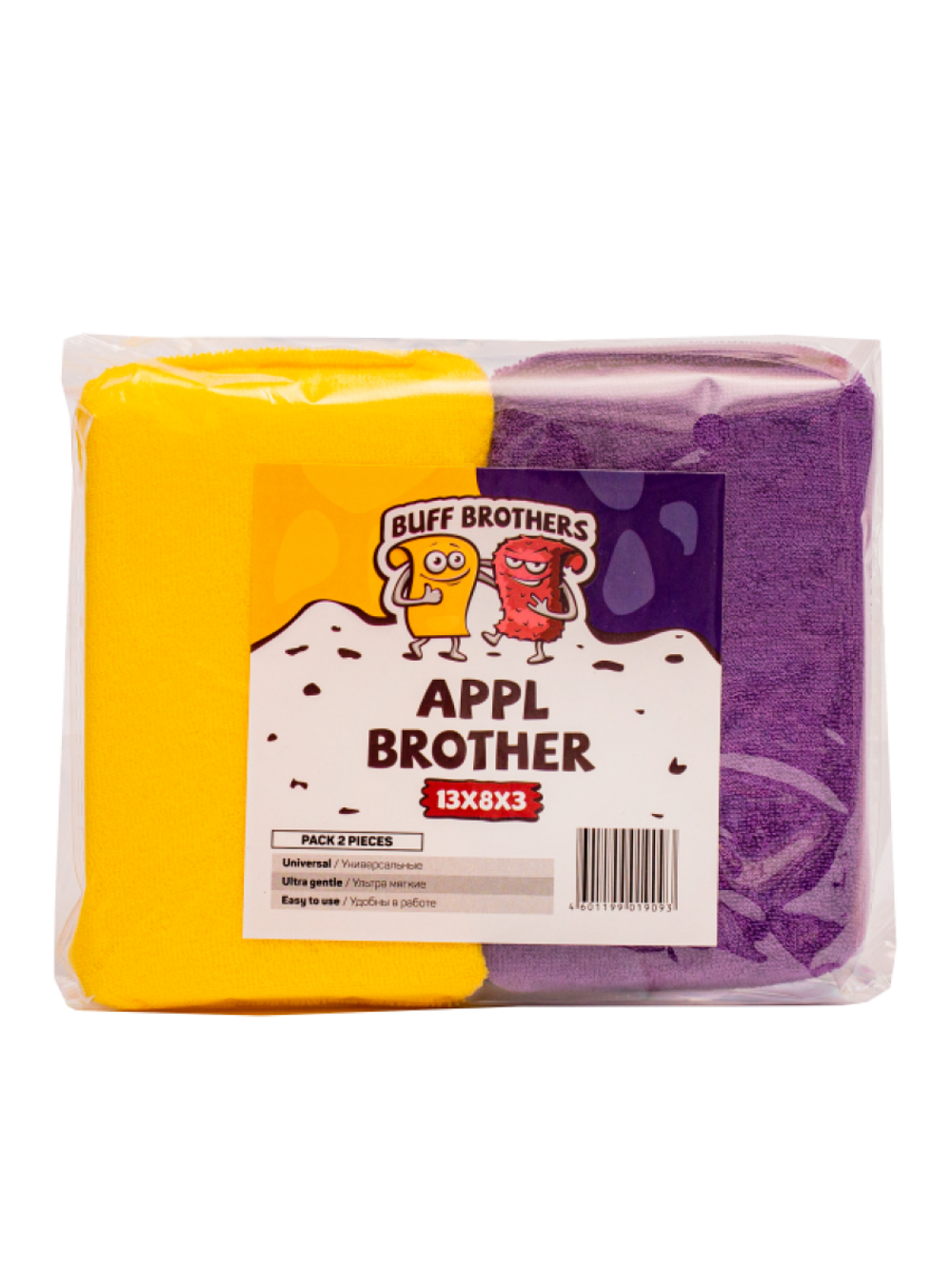 BUFF BROTHERS Прямоугольные полировальные пады из микрофибры 2шт