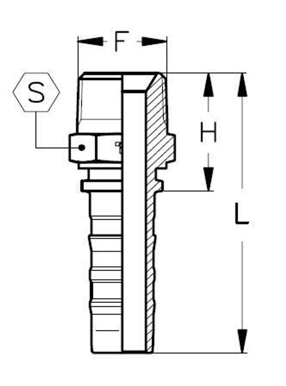 Фитинг DN 32 BSPT 1.1/4 CS