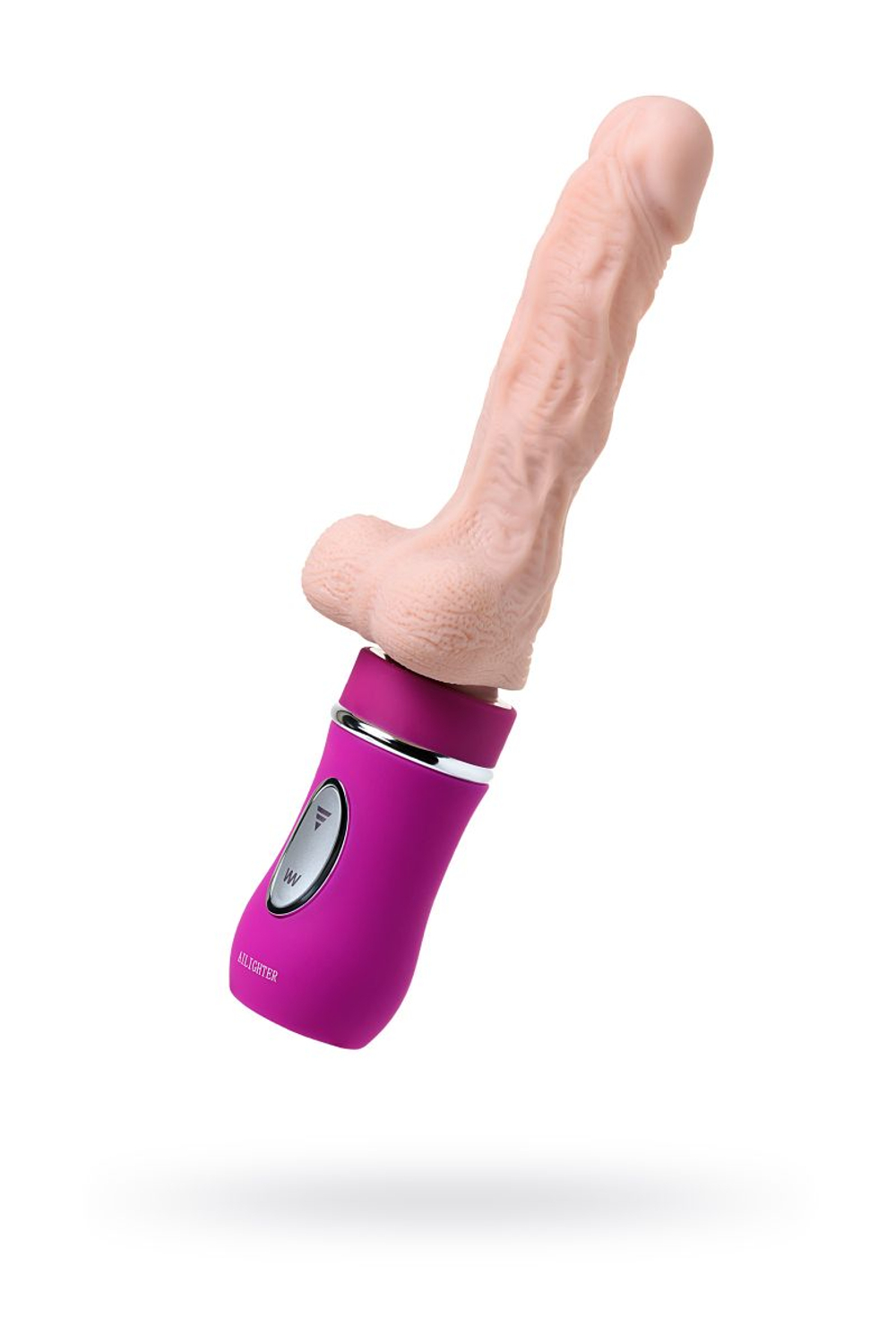 Реалистичный вибратор Ailighter Telescopic Lover - 27,1 см. (Цвет: телесный)