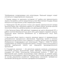 Смартфон Samsung Galaxy A08 4+64GB, SM-A085FDBDCAU, Синий