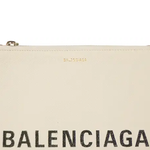 Balenciaga Grain Calfskin Clutch Women"s Cream