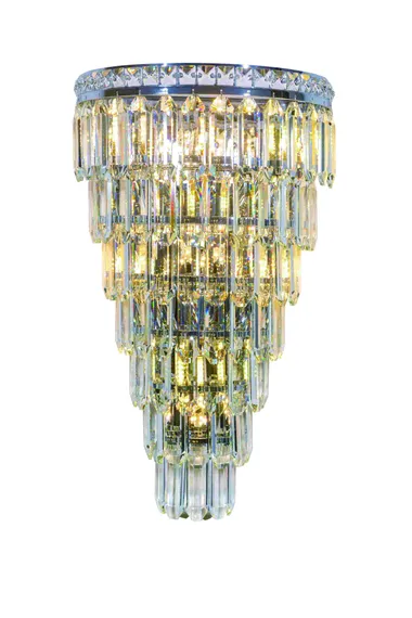 Бра NewRgy W2796R/6+4A CHROME+CLEAR, 6×40 Вт, хромированное и прозрачное