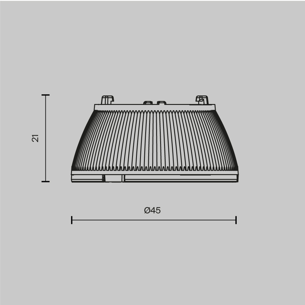 Линза для светильников серии Dip 15Вт 36° Maytoni Lens003D45-15W