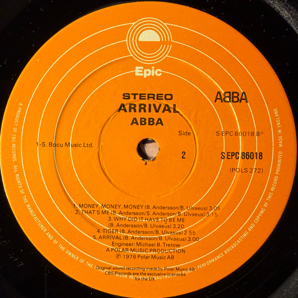 ABBA ‎– Arrival (Англия 1976г.)