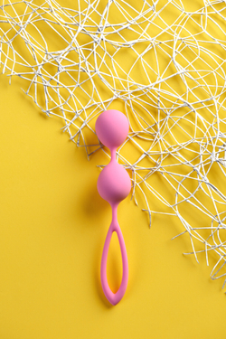 Вагинальные шарики A-Toys by TOYFA Rai, силикон, пудровый розовый, 17 см