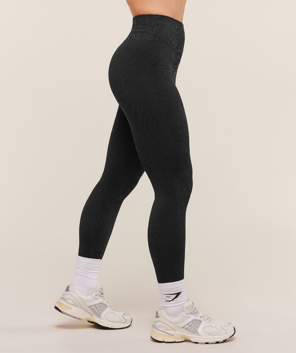 Леггинсы GYMSHARK Adapt Animal Seamless Leggings Black
