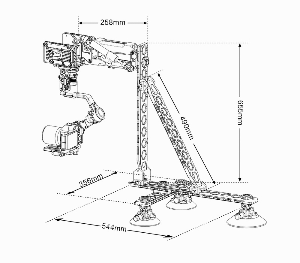 Автомобильное крепление для камеры Tilta Hydra Alien Pro Kit - V Mount