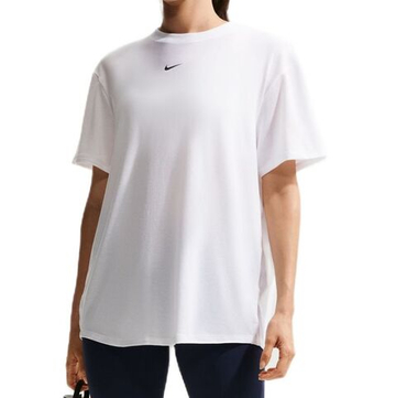 Женская теннисная футболка Nike One Relaxed Dri-Fit Short Sleeve - white/black