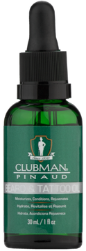 Clubman Beard and Tattoo Oil Масло для бороды и татуировок (с доб. арганы, макадамии, моринги),30 мл