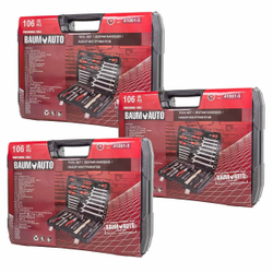 ( 3 K-T ) Набор инструментов 106пр. 1/4'' 1/2'' (6гр.)(5-32мм) Baum Auto BM-41061-5 ( 3 K-T )