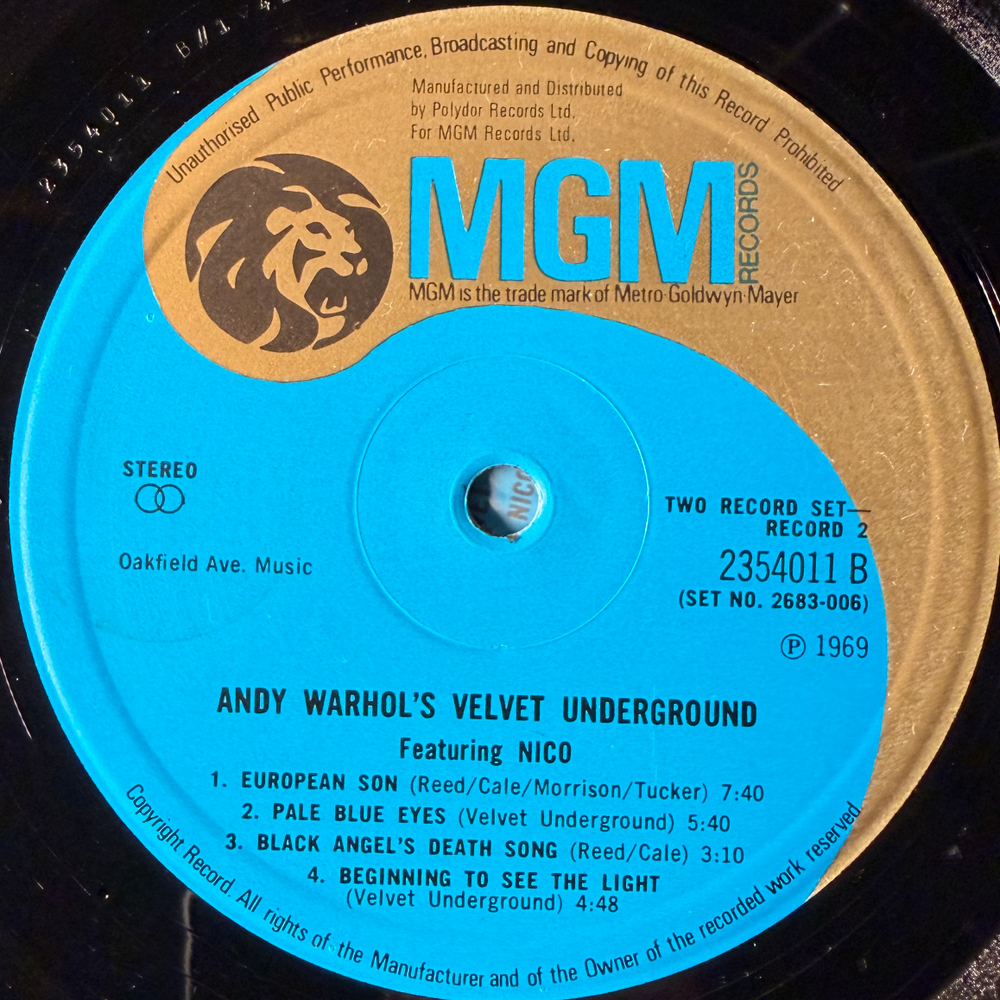 Andy Warhol's Velvet Underground Featuring Nico 2LP (Англия 1971г.)